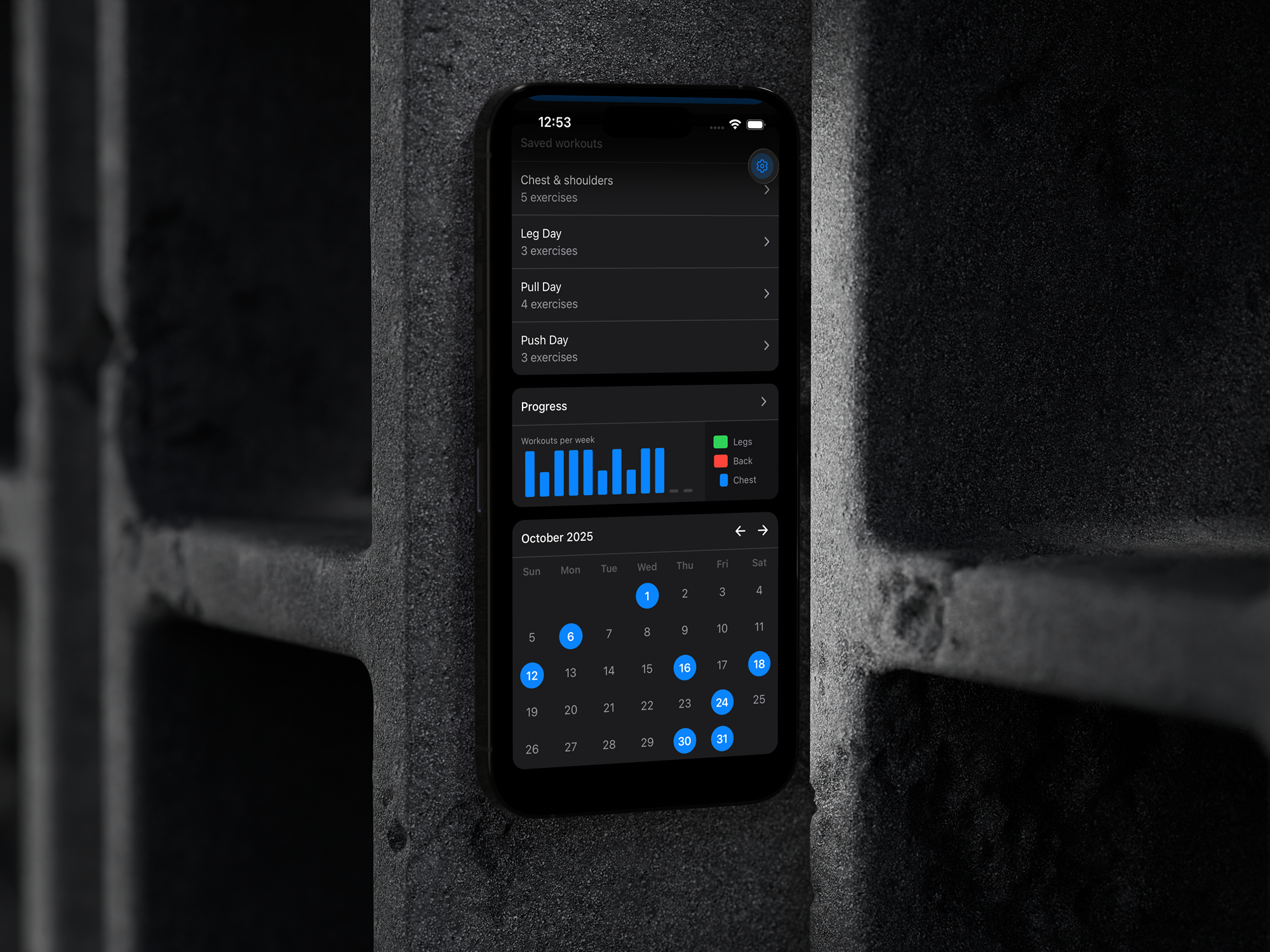 Workout Calendar: Visualize Your Training Consistency