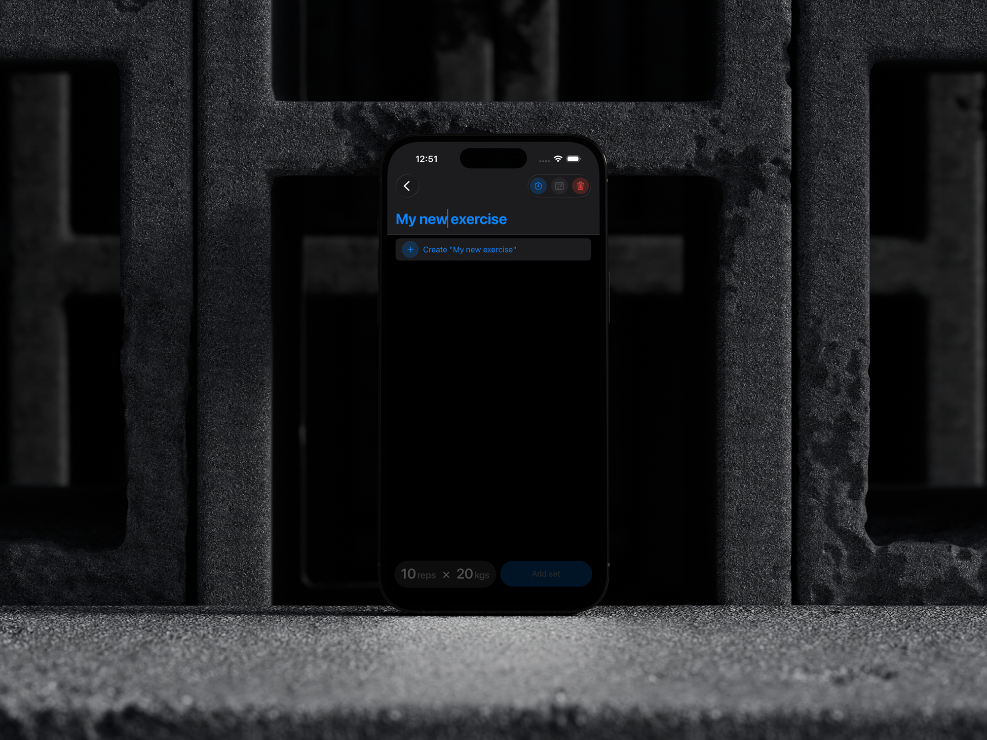 Custom Exercises with Smart Autocomplete