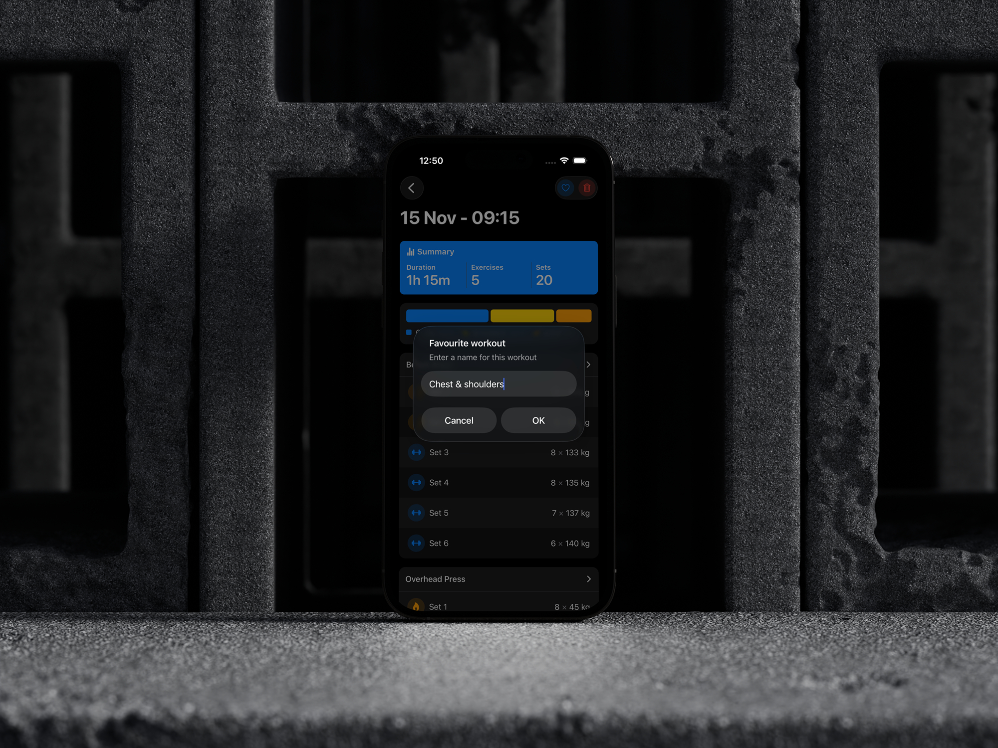 Save Workouts for Reuse: Never Start From Scratch