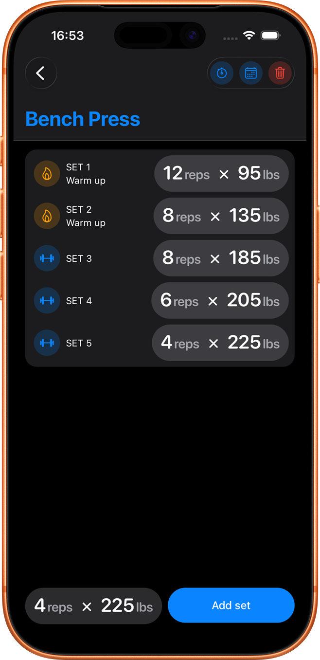 Built for experienced lifters - Best iOS workout tracker